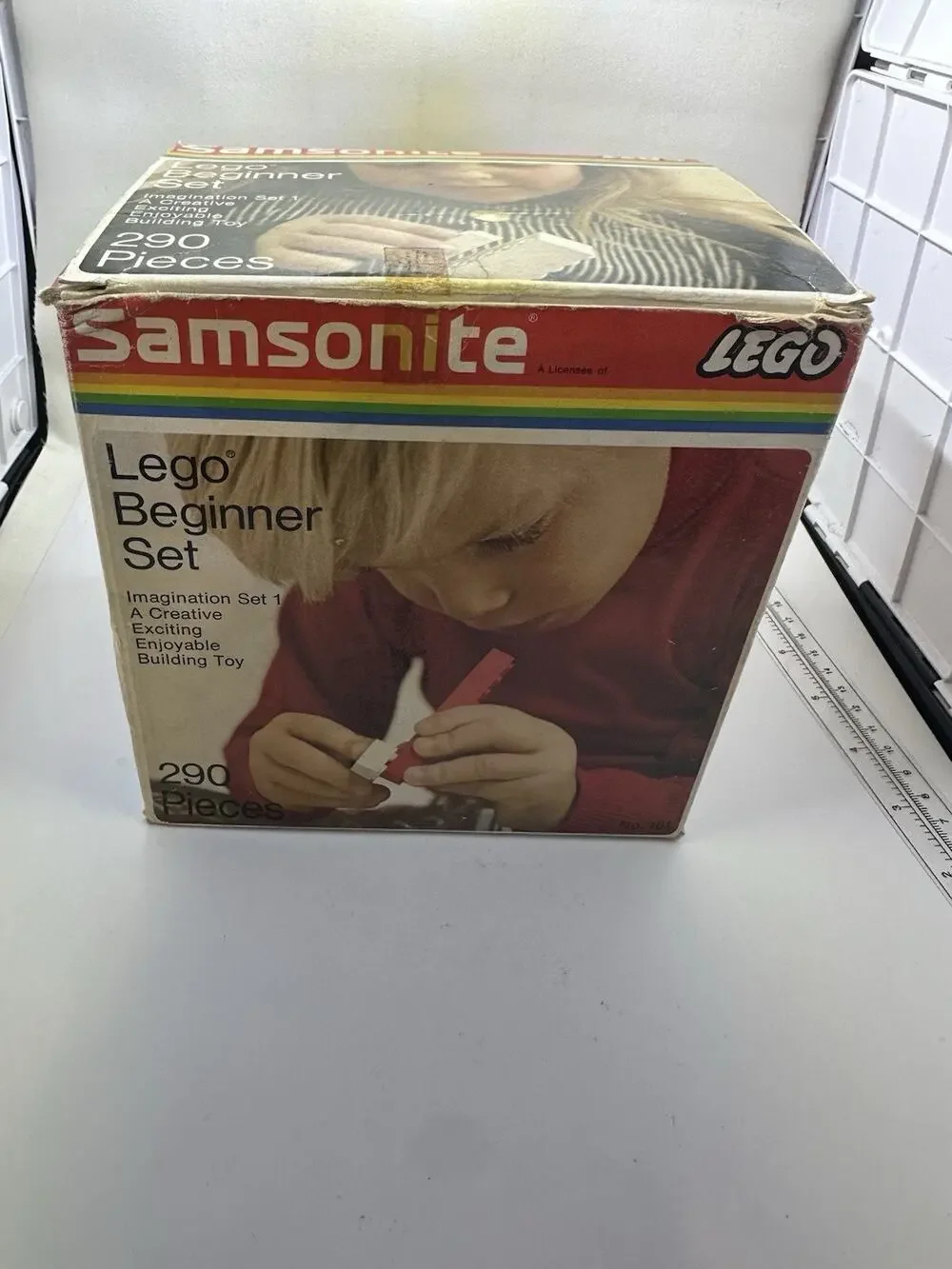Lego Beginner Set By Samsonite 290 pieces In Original Box Rare Vintage Retro
